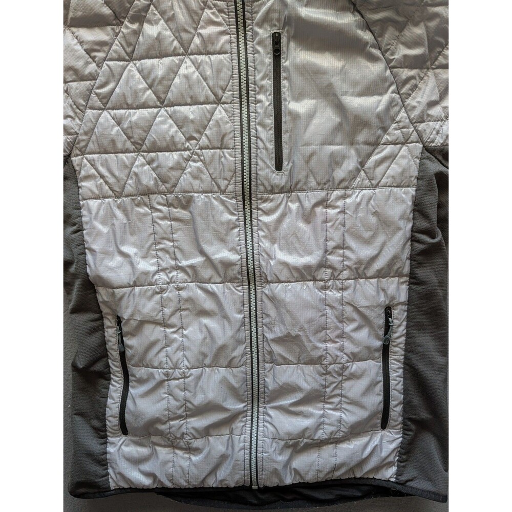 Smartwool Women’s XL Gray Merino Wool Insulated Hooded Full Zip Jacket - Picture 4 of 11